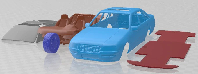 Coche Imprimible Opel Senator 1987 Modelo de impresión 3D .c4d .max .obj .3ds .fbx .stl .blend 