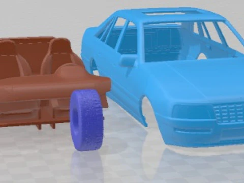 Coche Imprimible Opel Senator 1987 Modelo de impresión 3D