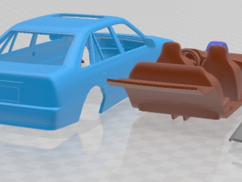 Auto stampabile Opel Senator 1987 Modello di stampa 3D