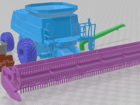 Cosechadora John Deere imprimible Modelo de impresión 3D