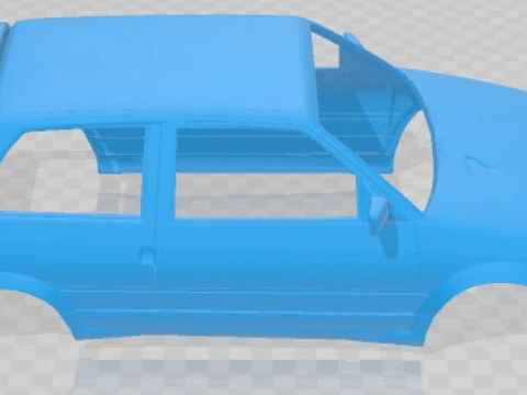 Citroen AX A 1-2 Printable Body Car 3D Print Model