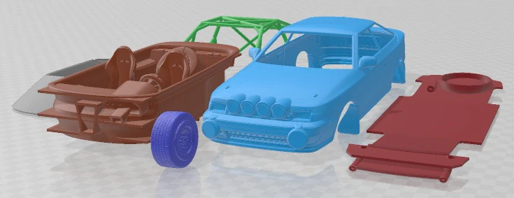 Toyota Celica 1985 STI 65 Rally Printable Car 3D Print Model .c4d .max .obj .3ds .fbx .stl .blend