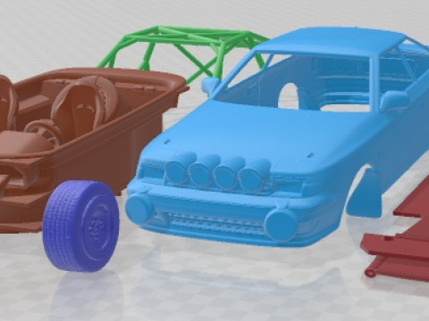 Toyota Celica 1985 STI 65 Rallye Voiture imprimable Modèles 3D en vedette