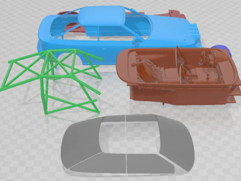 Toyota Celica 1985 STI 65 Rally Printable Car 3D Print Model
