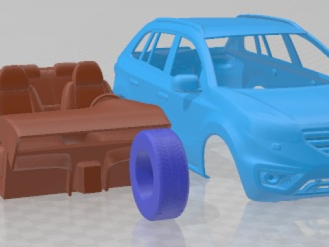 雷诺 Koleos 2012 可打印汽车 3D 打印模型