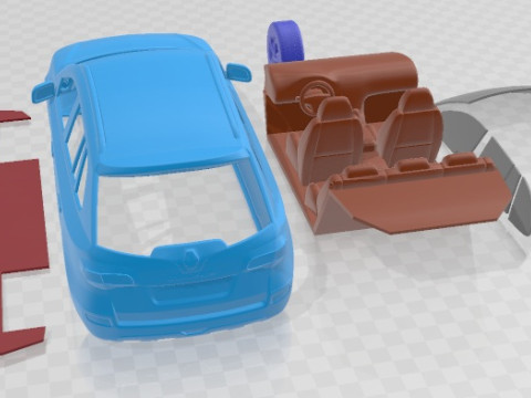 雷诺 Koleos 2012 可打印汽车 3D 打印模型