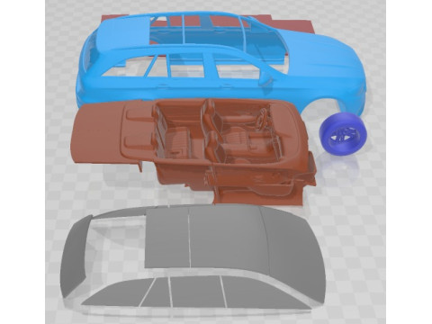 Автомобиль для печати Mercedes Benz E53 Estate AMG 2021 3D Принт Модель