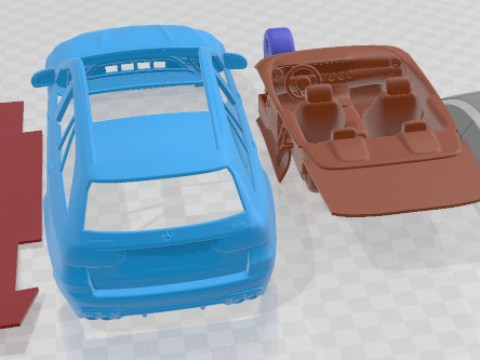 Автомобиль для печати Mercedes Benz E53 Estate AMG 2021 3D Принт Модель