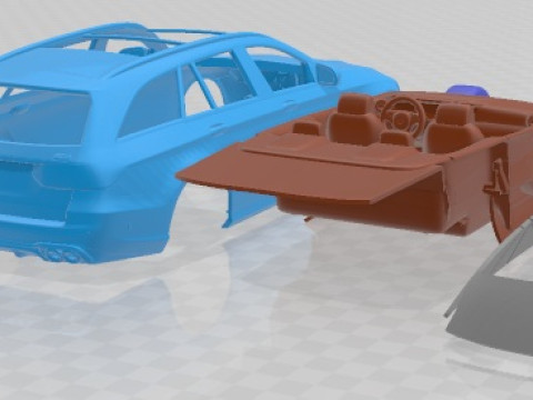 Автомобиль для печати Mercedes Benz E53 Estate AMG 2021 3D Принт Модель