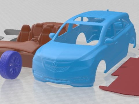 Acura MDX 2014 Voiture imprimable Modèles 3D en vedette
