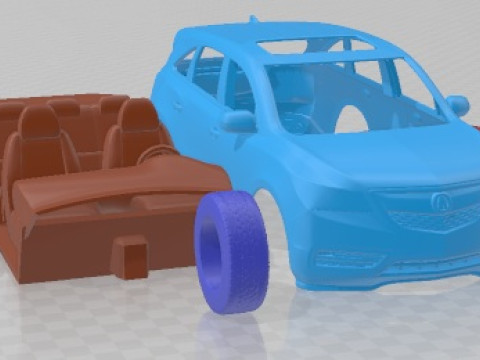 Acura MDX 2014 可打印汽车 3D 打印模型