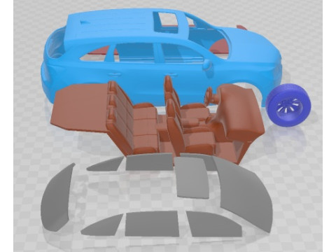 Acura MDX 2014 可打印汽车 3D 打印模型