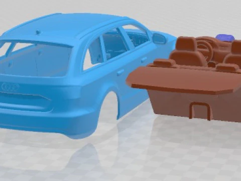 Audi A4 Avant 2013 Printable Car 3D Print Model