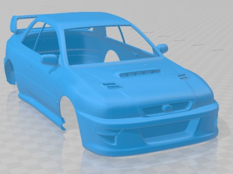 Subaru Impreza STI 22B 1993 года выпуска: кузов для печати 3D Принт Модель
