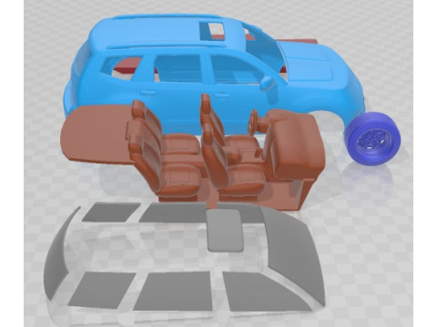 Coche Kia Borrego 2009 Imprimible Modelo de impresión 3D