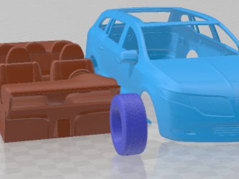 Coche imprimible Lincoln MKT 2012 Modelo de impresión 3D