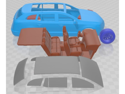 Coche imprimible Lincoln MKT 2012 Modelo de impresión 3D