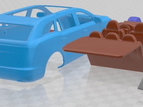 Coche imprimible Lincoln MKT 2012 Modelo de impresión 3D