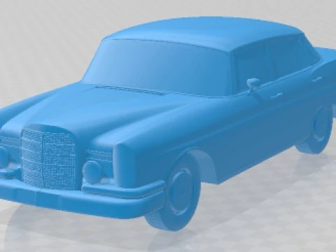 Автомобиль для печати Mercedes Benz 300 SE W112 1963 года 3D Принт Модель