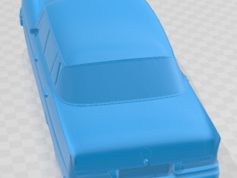 Auto stampabile Mercedes Benz 300 SE W112 1963 Modello di stampa 3D