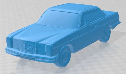 Mercedes Benz W114 1968 Printable Car 3D Print Model .c4d .max .obj .3ds .fbx .stl .blend