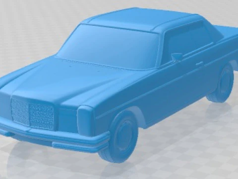 Mercedes Benz W114 1968 Printable Car 3D Print Model
