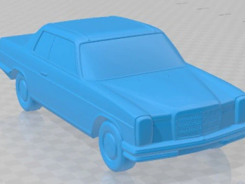 Mercedes Benz W114 1968 Printable Car 3D Print Model