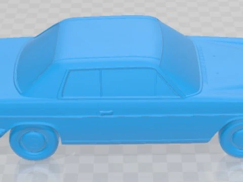 Mercedes Benz W114 1968 Printable Car 3D Print Model