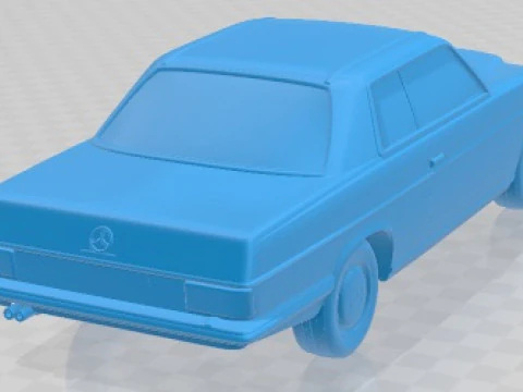 Mercedes Benz W114 1968 Printable Car 3D Print Model