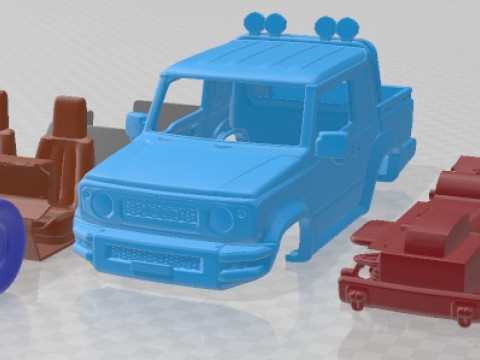 Автомобиль для печати Suzuki Jimny Sierra Pickup 2019 3D Принт Модель