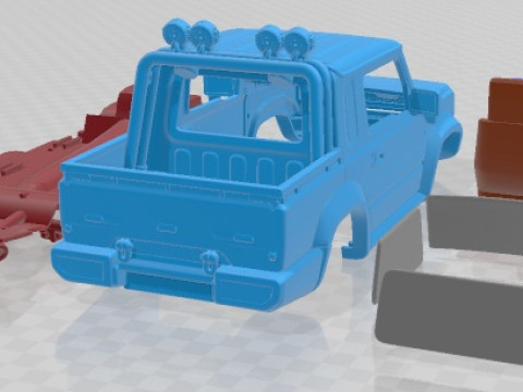 Coche Imprimible Suzuki Jimny Sierra Pickup 2019 Modelo de impresión 3D