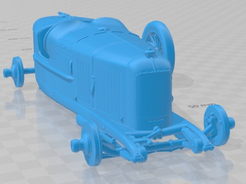 Fiat 805 405 1923 Yazdırılabilir Araba 3D Baskı Modeli