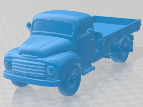 Volvo L340 1950 camion stampabile Modello di stampa 3D