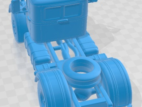 Camión imprimible Brockway 260XW 1952 Modelo de impresión 3D