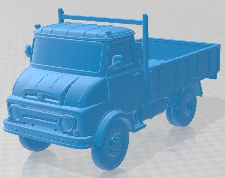 Ebro C 450 1966 Printable Вантажівка 3D Принт Модель .c4d .max .obj .3ds .fbx .stl .blend 