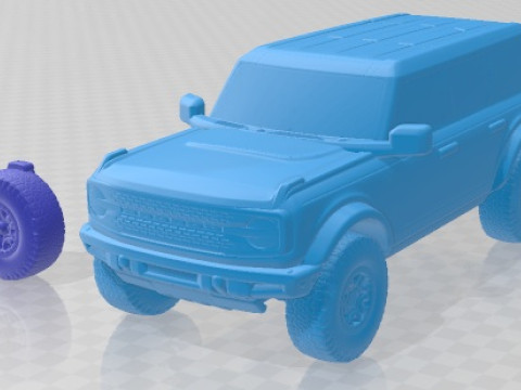 Bronco 2021 4-drzwiowy samochód do wydrukowania Model do druku 3D