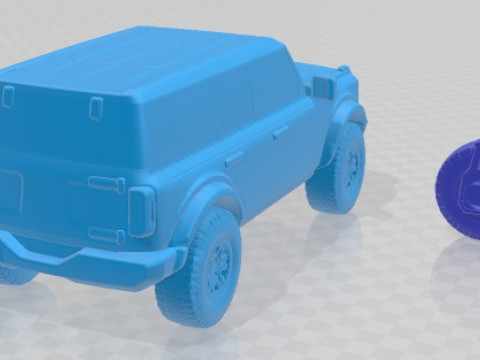 브롱코 2021 4 도어 인쇄용 자동차 3D 프린트 모델