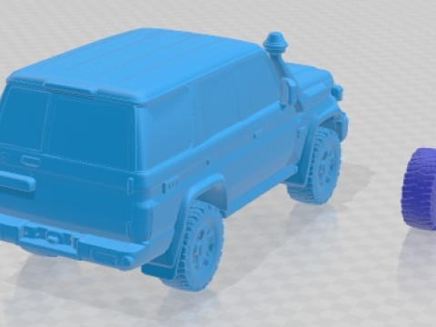 トヨタ ランドクルーザー 70 GXL 2024 印刷可能な車 3Dプリントモデル