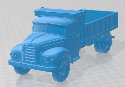 Ebro B 35 1961 Printable Truck 3D Print Model .c4d .max .obj .3ds .fbx .stl .blend 