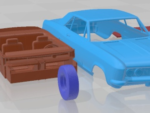Samochód do wydrukowania Buick Riviera 1962 Model do druku 3D