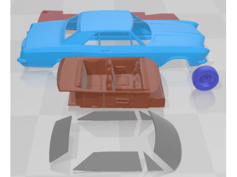 Samochód do wydrukowania Buick Riviera 1962 Model do druku 3D