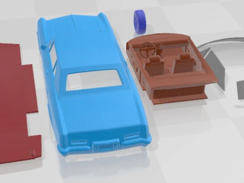 Buick Riviera 1962 Printable Car 3D Print Model