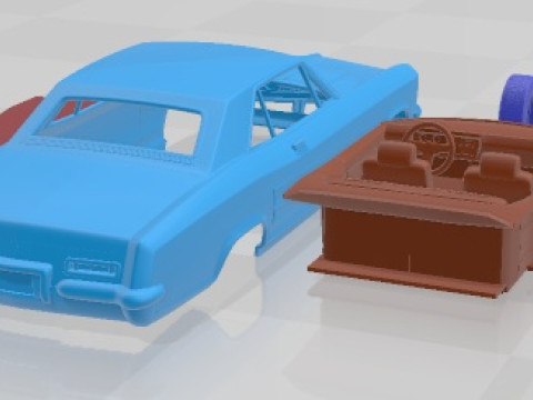 Samochód do wydrukowania Buick Riviera 1962 Model do druku 3D