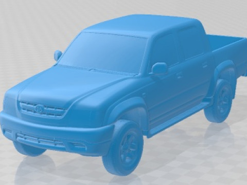 Toyota Hilux Double Cab 2001 Druckbares Auto 3D Druckmodell