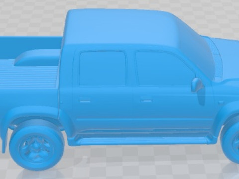 Samochód do wydrukowania Toyota Hilux z podwójną kabiną 2001 Model do druku 3D