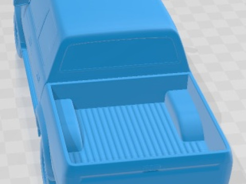 Samochód do wydrukowania Toyota Hilux z podwójną kabiną 2001 Model do druku 3D