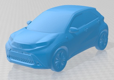 Samochód do wydrukowania Toyota Aygo X 2022 Model do druku 3D .c4d .max .obj .3ds .fbx .stl .blend 