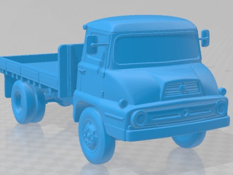 टेम्स ट्रेडर 55 1957 मुद्रण योग्य ट्रक 3D प्रिंट मॉडल