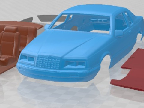 Voiture imprimable Thunderbird 1983 Modèles 3D en vedette