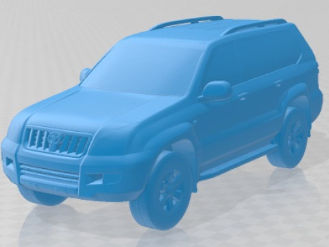 Toyota Land Cruiser Prado 120 5 Doors 2009 Printable Car 3D Print Model